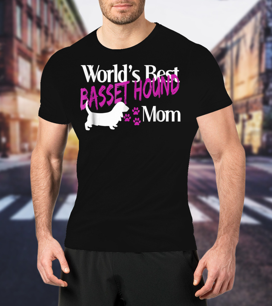 World's Best Basset Hound Mom T-Shirt