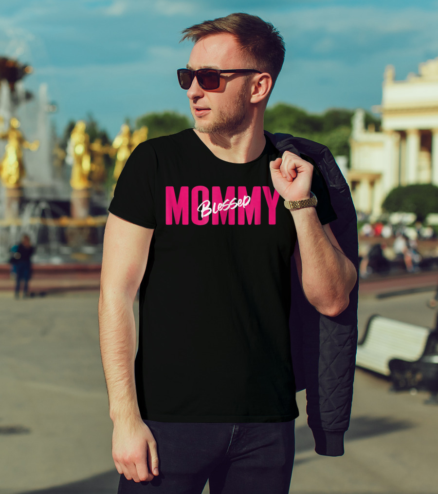 Blessed Mommy Womens Mommy Blessed Bless You T-Shirt