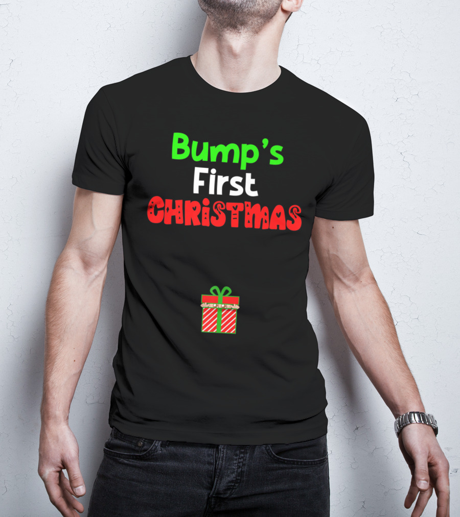 Bump's First Christmas Pregnant Expecting Gift T-Shirt