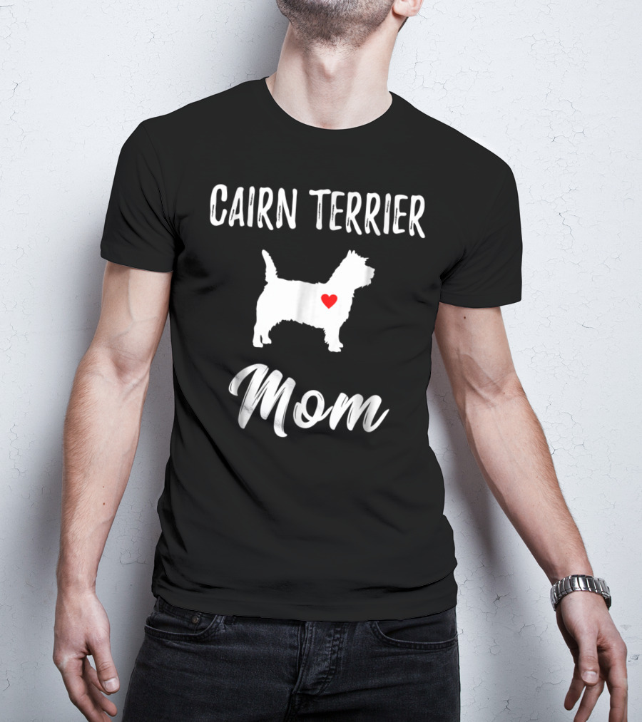 Cairn Terrier Dog Mom Owner Lover Heart T-Shirt