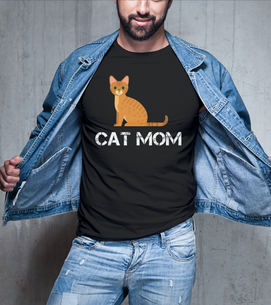 Cat Mom Cat Owner Cartoon Cat T-Shirt