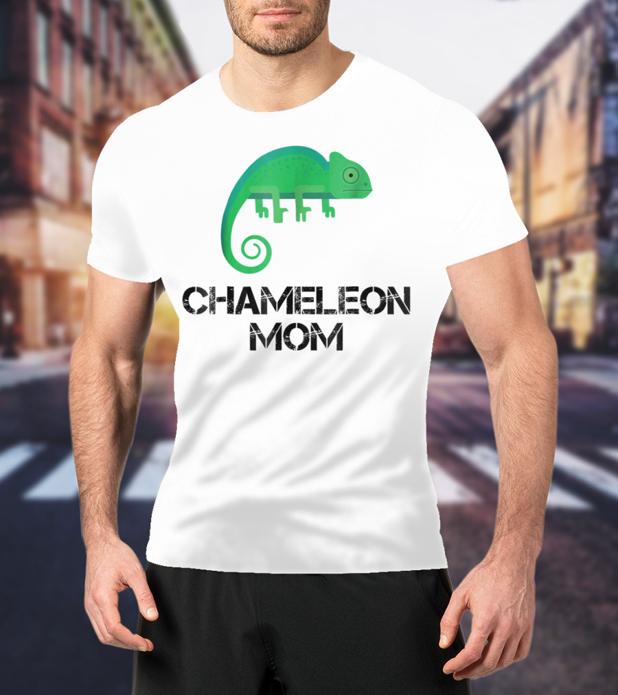 Chameleon Mom Chameleon Owner Green Reptile T-Shirt