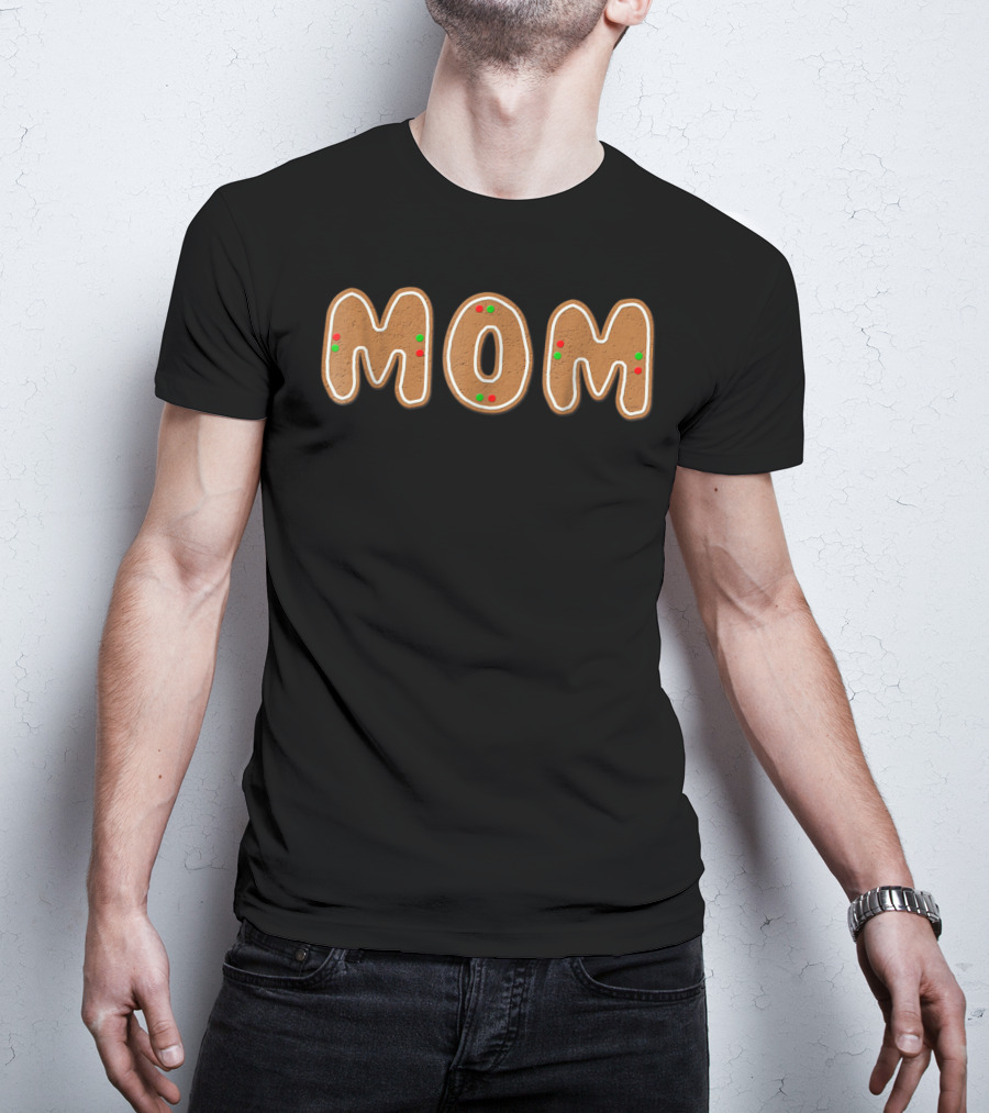 Christmas Gingerbread Mom Family Matching Holiday T-Shirt