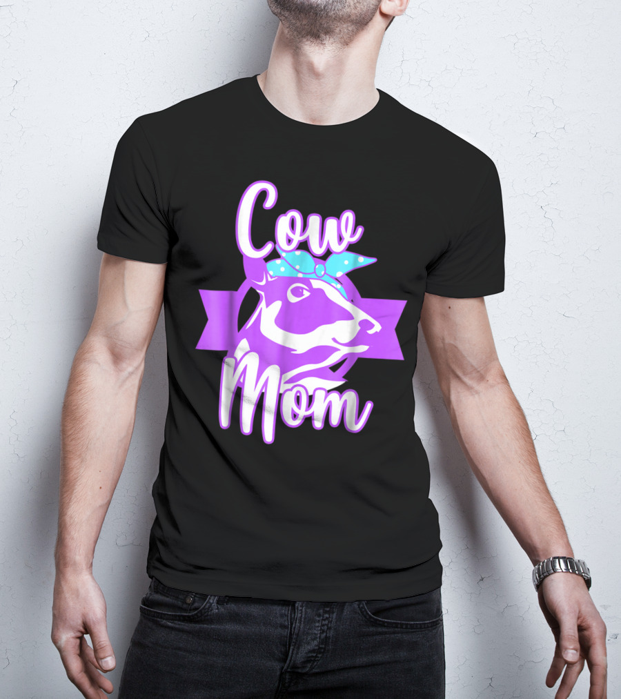 Cow Mom Crazy Cow Lady Dairy Farmer T-Shirt