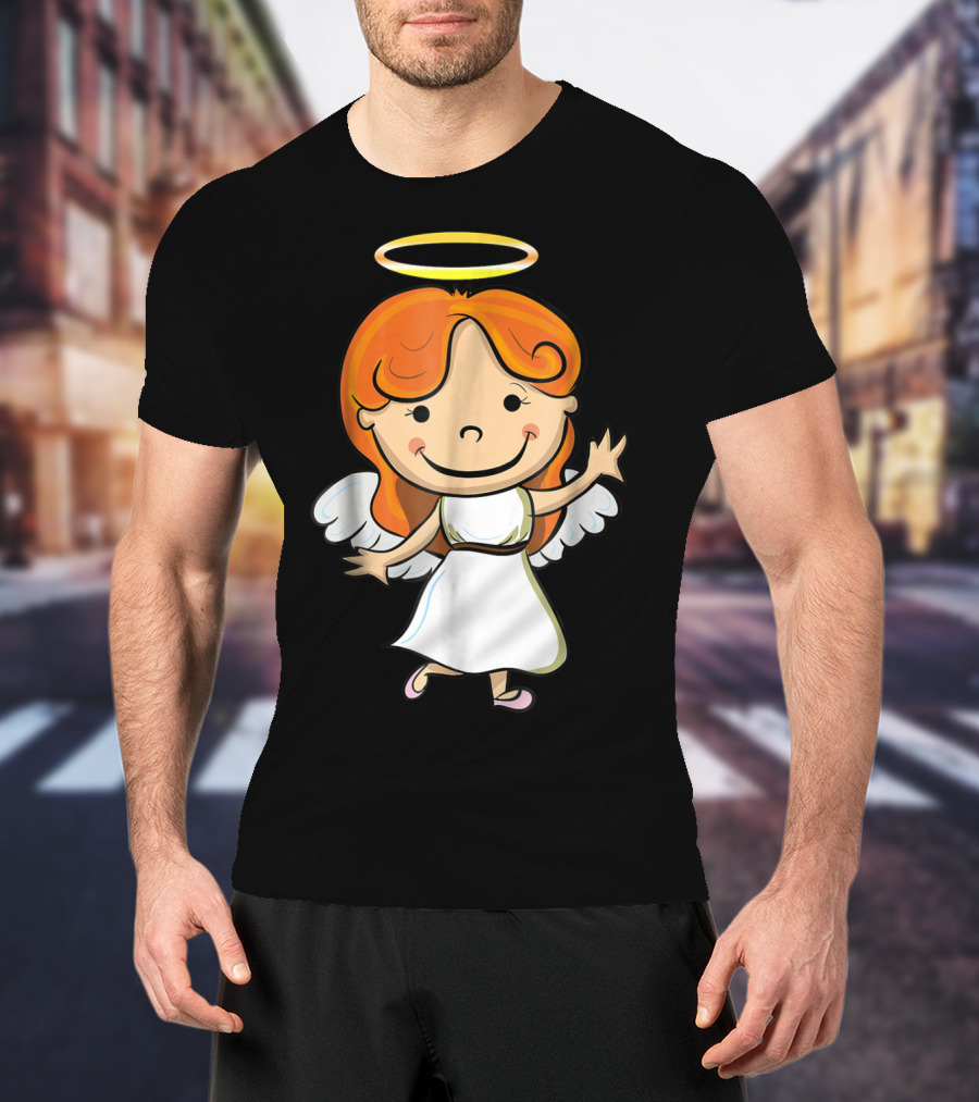 Cute Angel Halo Halloween Costume Christian T-Shirt