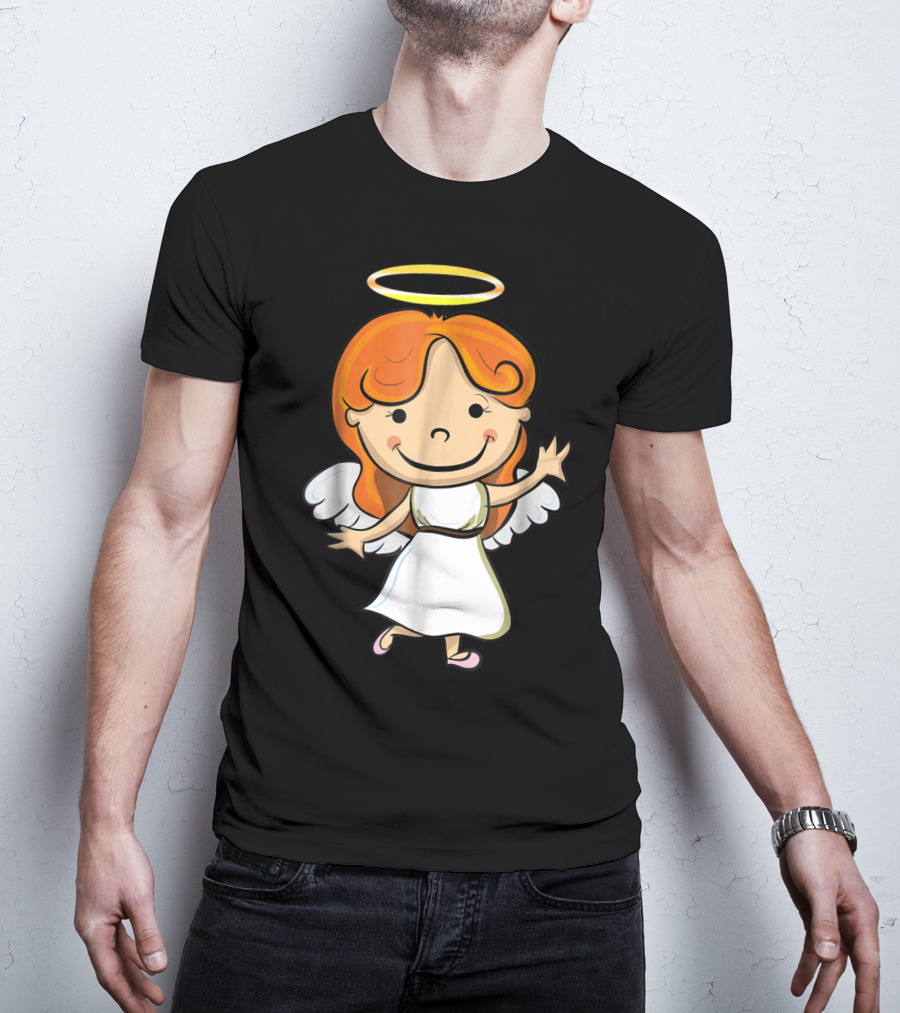 Cute Angel Halo Halloween Costume Christian T-Shirt