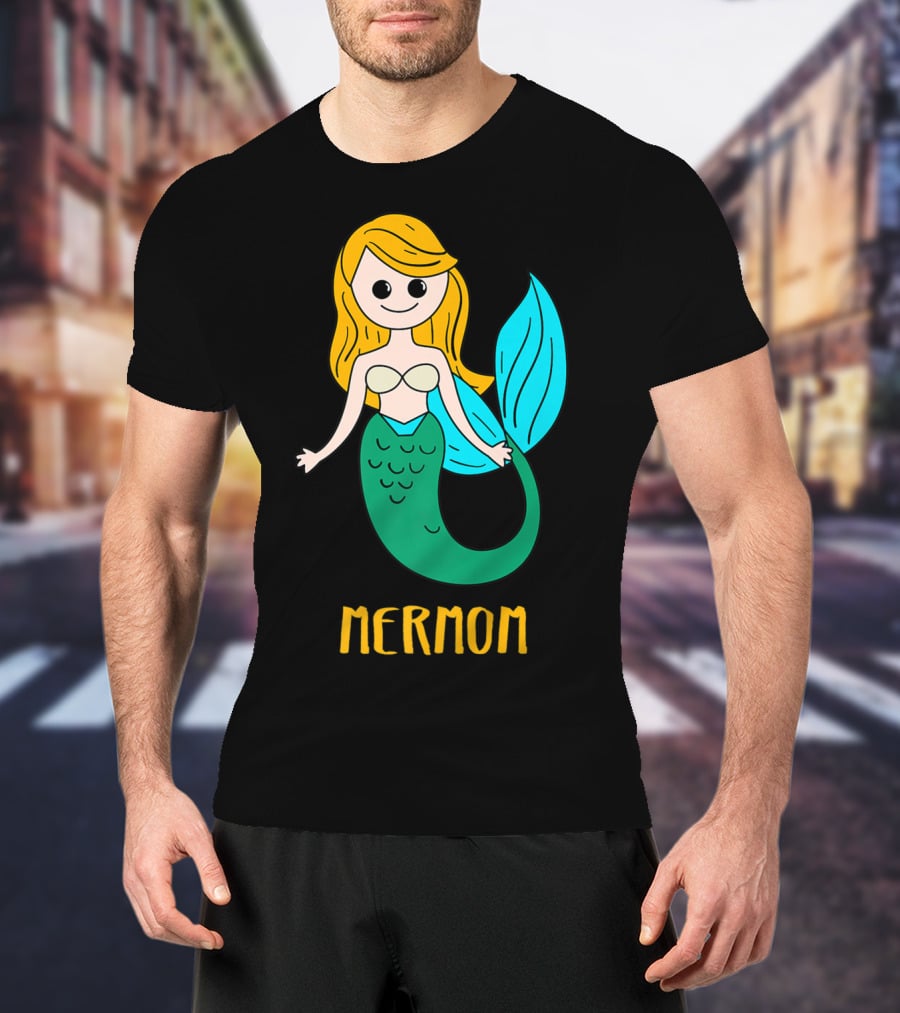 Cute Mermom For Stylish Women And Mothers T-Shirt