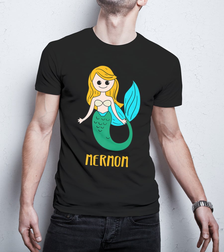 Cute Mermom For Stylish Women And Mothers T-Shirt