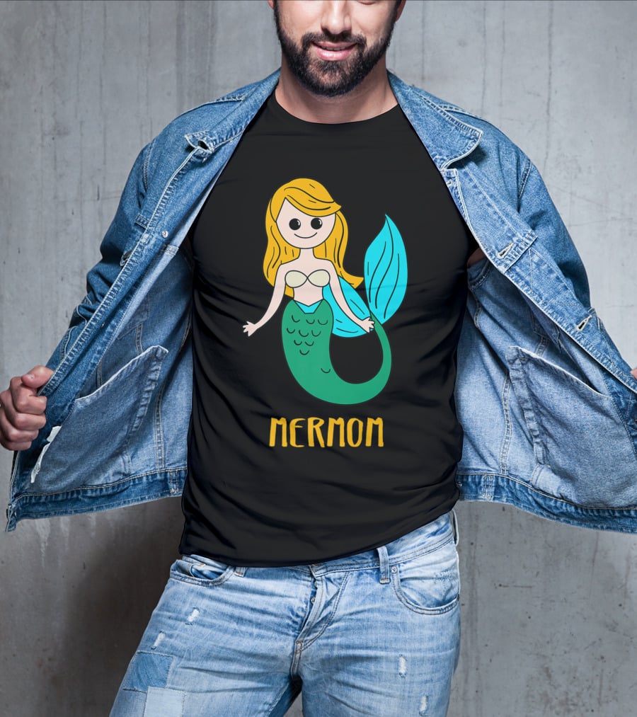 Cute Mermom For Stylish Women And Mothers T-Shirt
