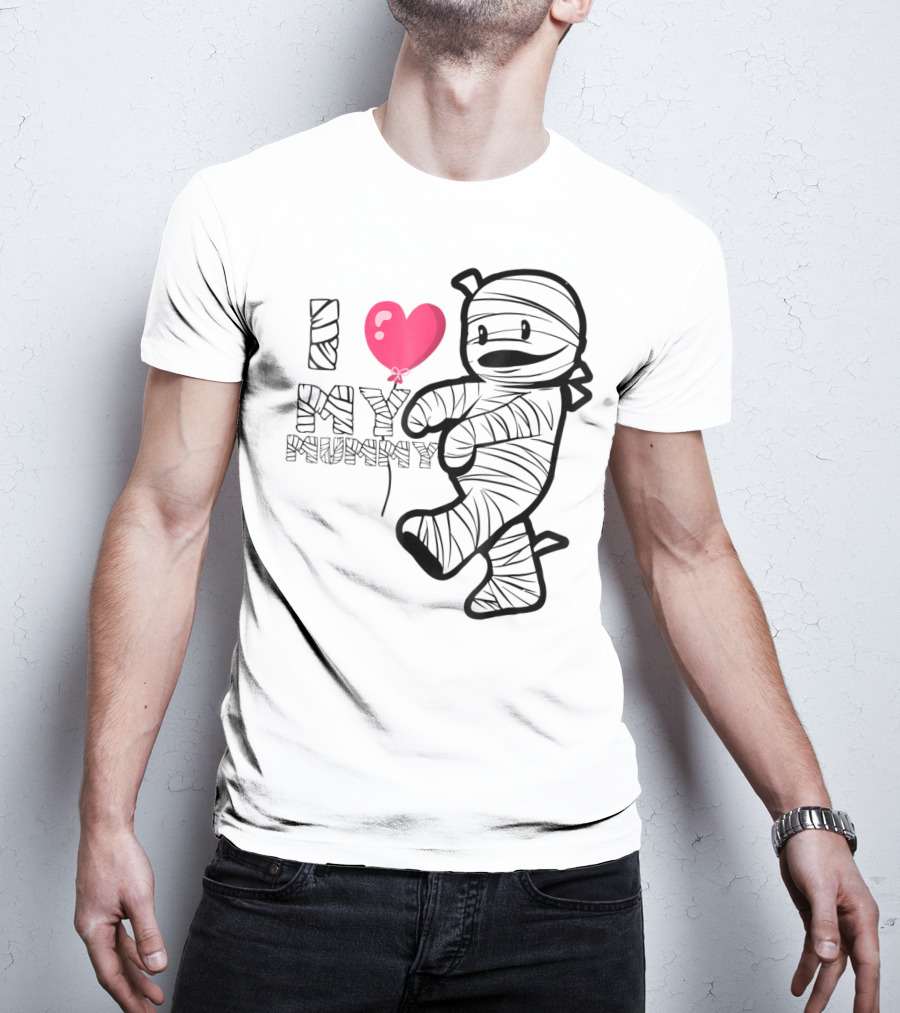 I Love My Mummy Cute Heart Balloon T-Shirt