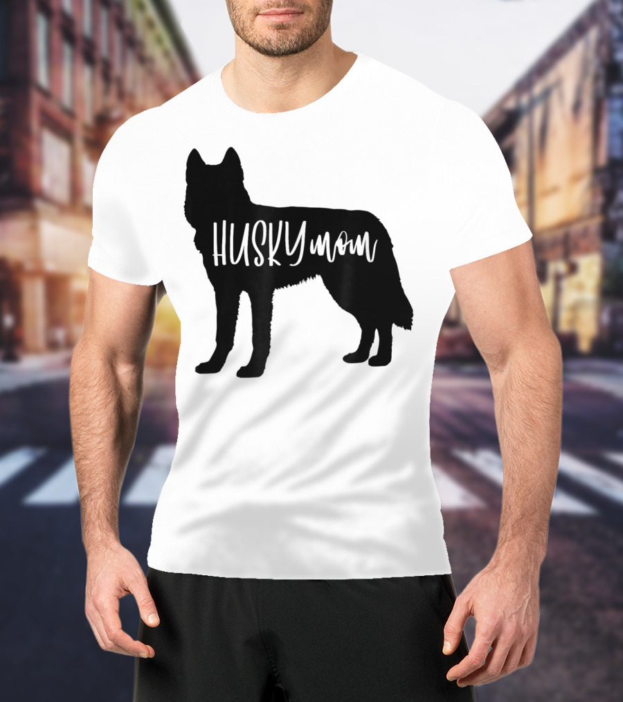 Husky Mom Cute Siberian Dog Mom T-Shirt