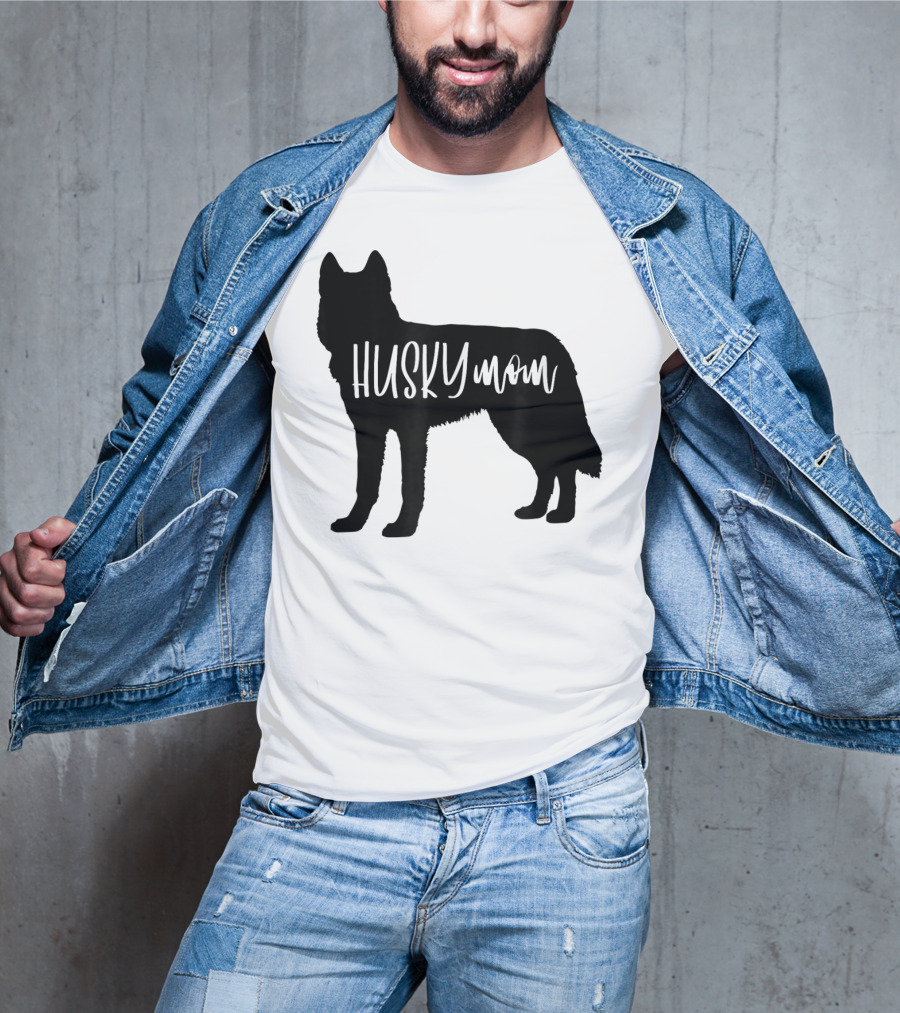 Husky Mom Cute Siberian Dog Mom T-Shirt