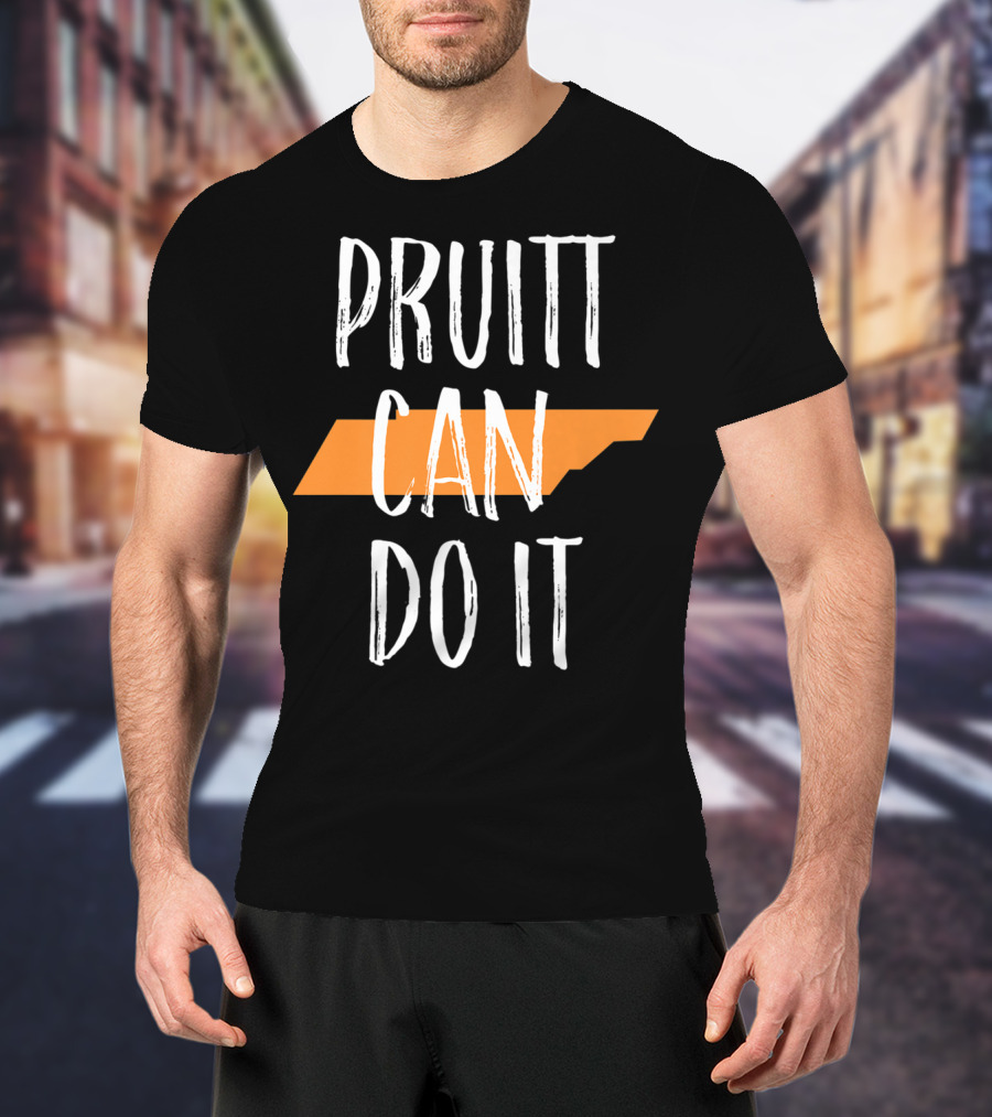 Pruitt Can Do It Tennessee Football UT Vols Time Womens T-Shirt