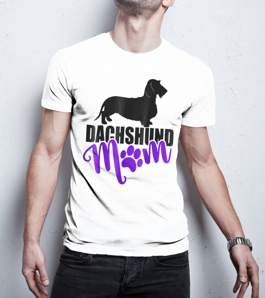 Dachshund Mom Wirehair Paw T-Shirt