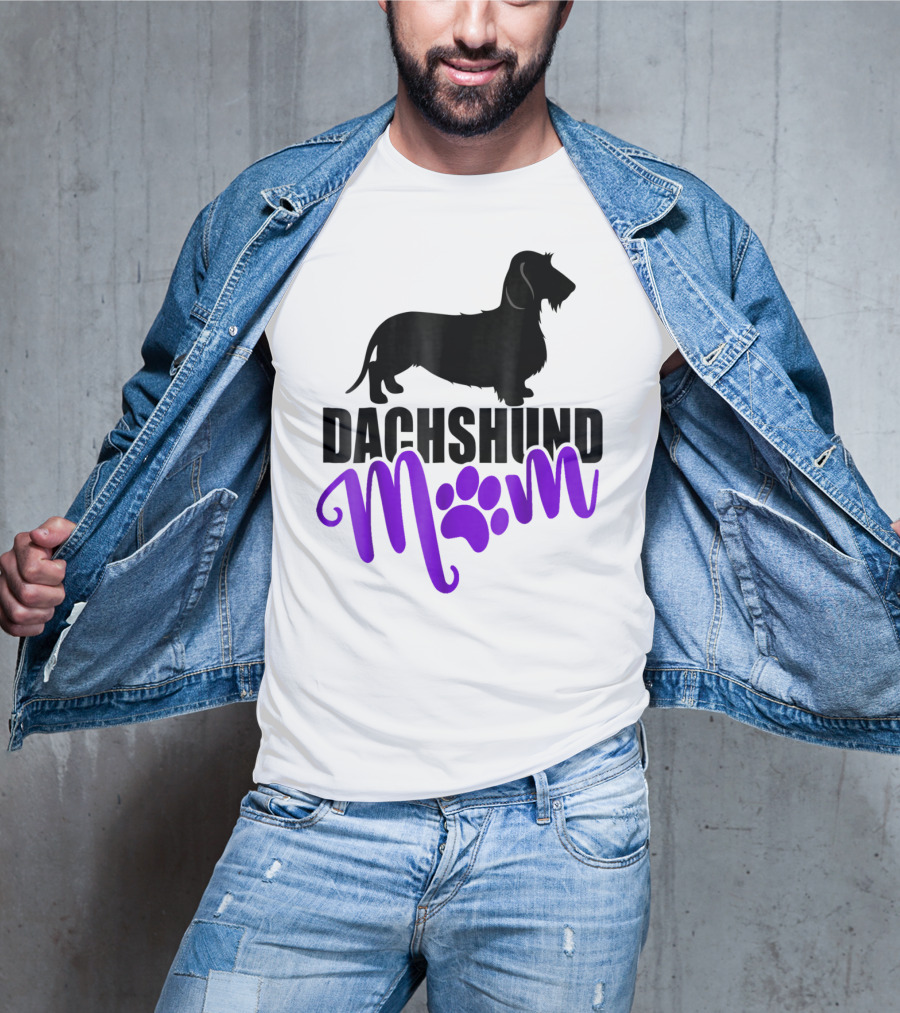 Dachshund Mom Wirehair Paw T-Shirt