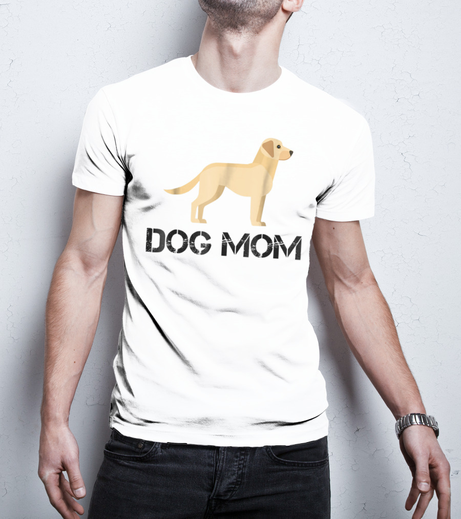 Dog Mom Yellow Lab T-Shirt