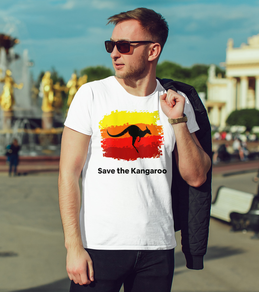 Save The Kangaroo Pray For Australia Rain T-Shirt