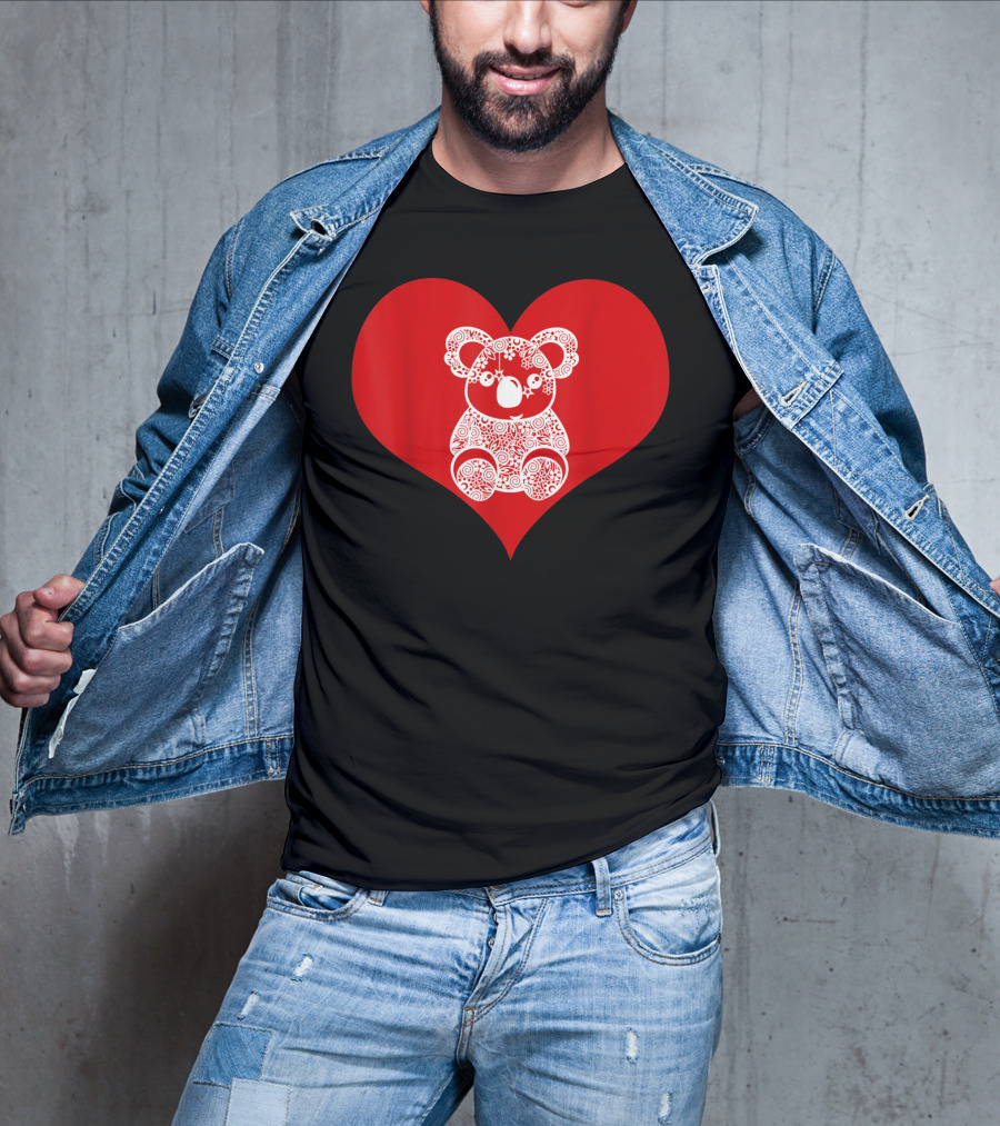 Valentines Day Koala Love Heart Adorable Bear T-Shirt