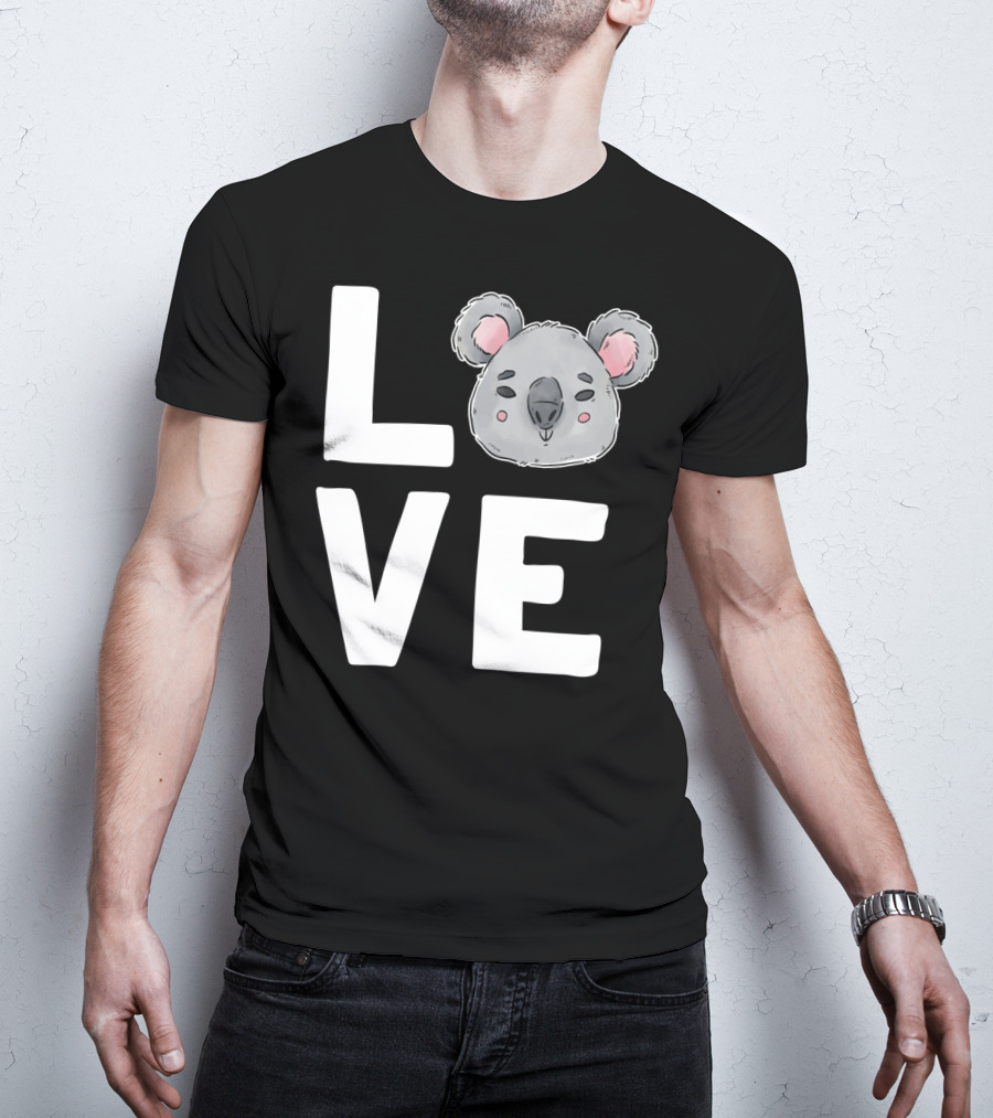 Love Koala Bear Cute Ecologist Australia Girl T-Shirt