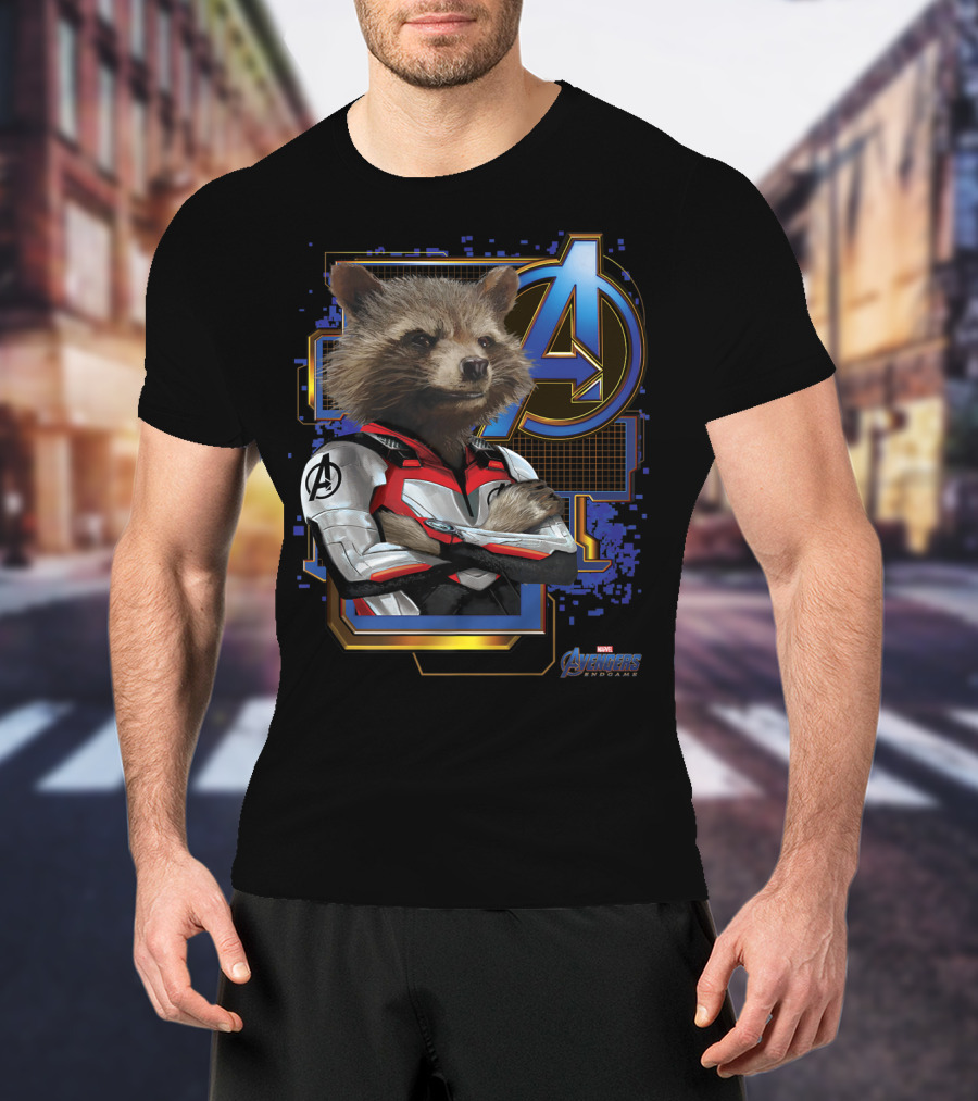 Avengers Endgame Rocket Raccoon Marvel T-Shirt