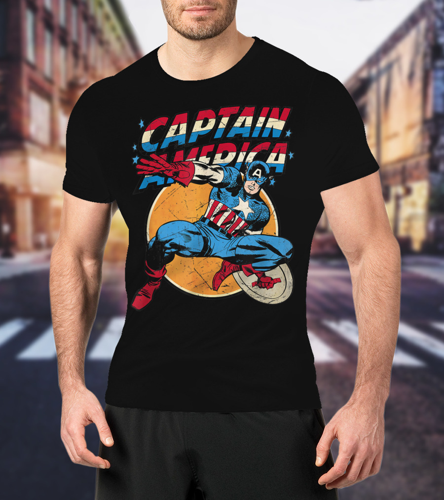 Captain America Marvel Avengers Shield T-Shirt
