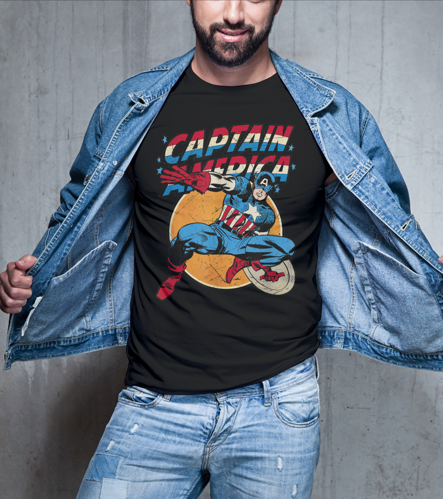 Captain America Marvel Avengers Shield T-Shirt