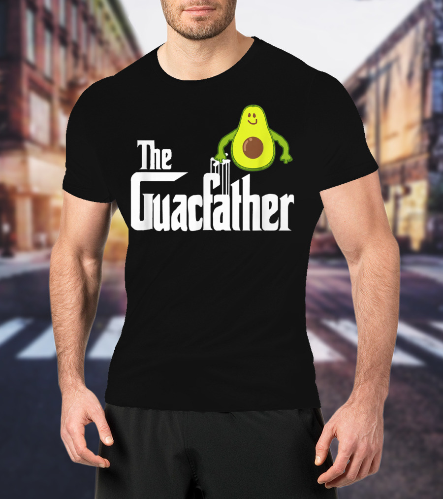 The Guacfather Funny Guacamole Avocado Mens Iconic T-Shirt