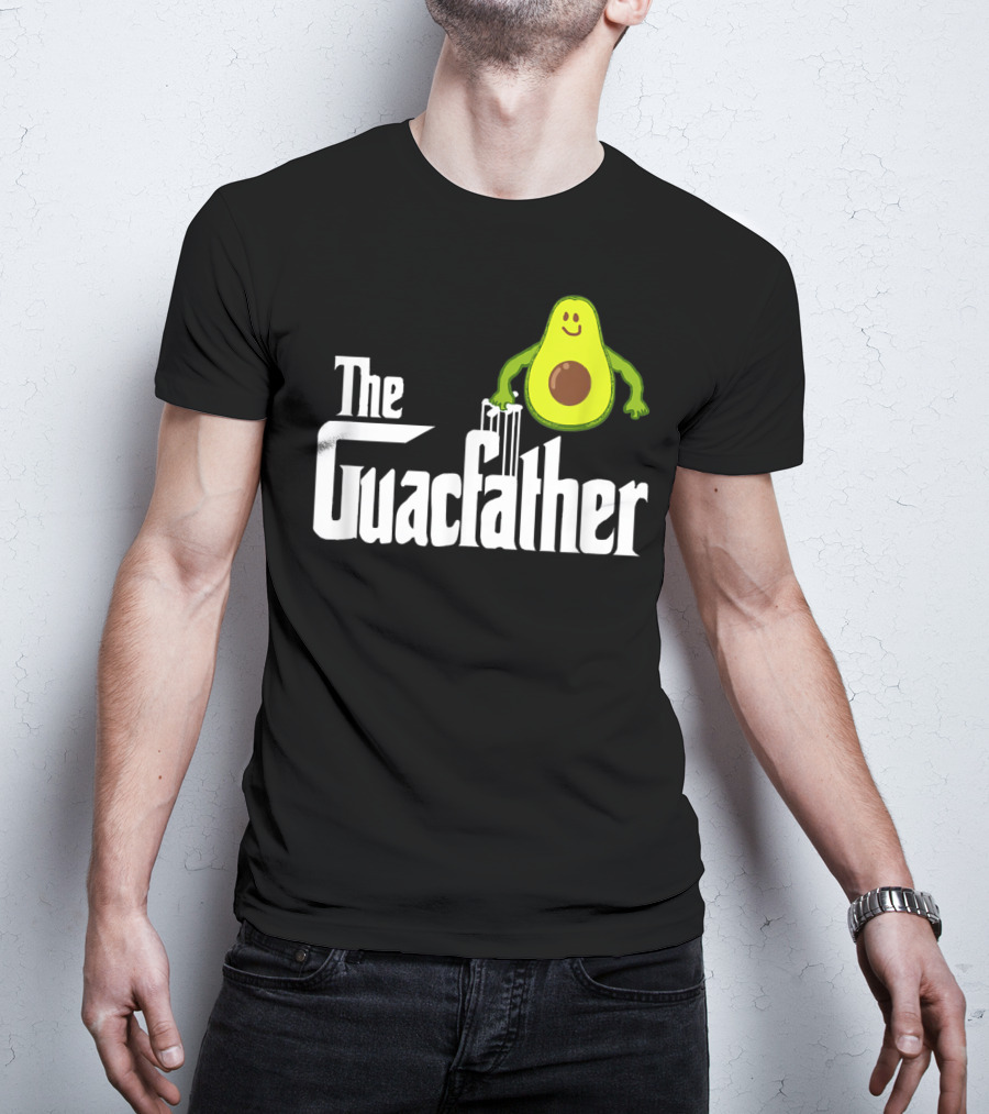 The Guacfather Funny Guacamole Avocado Mens Iconic T-Shirt