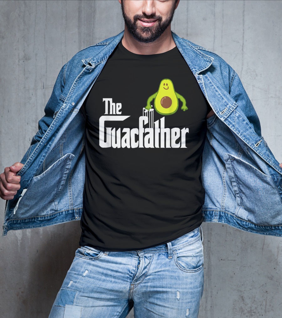 The Guacfather Funny Guacamole Avocado Mens Iconic T-Shirt