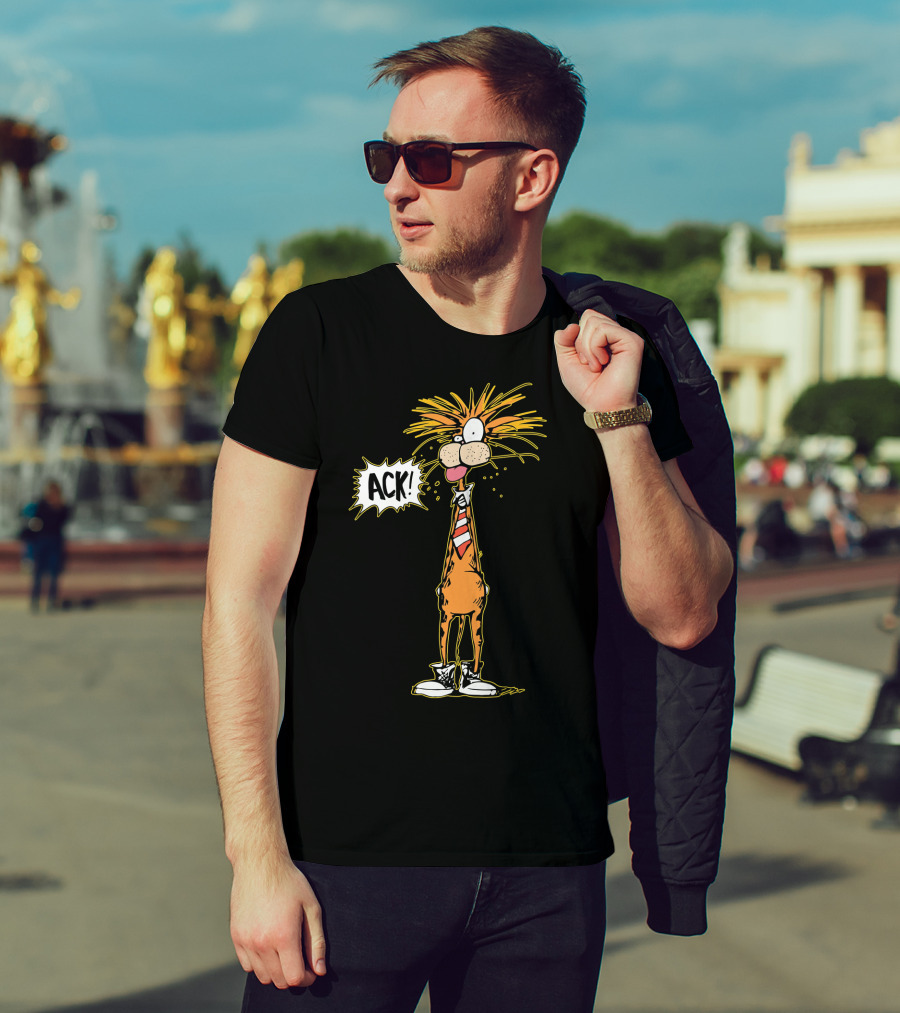 Bill The Cat ACK Bloom County Comic Character T-Shirt