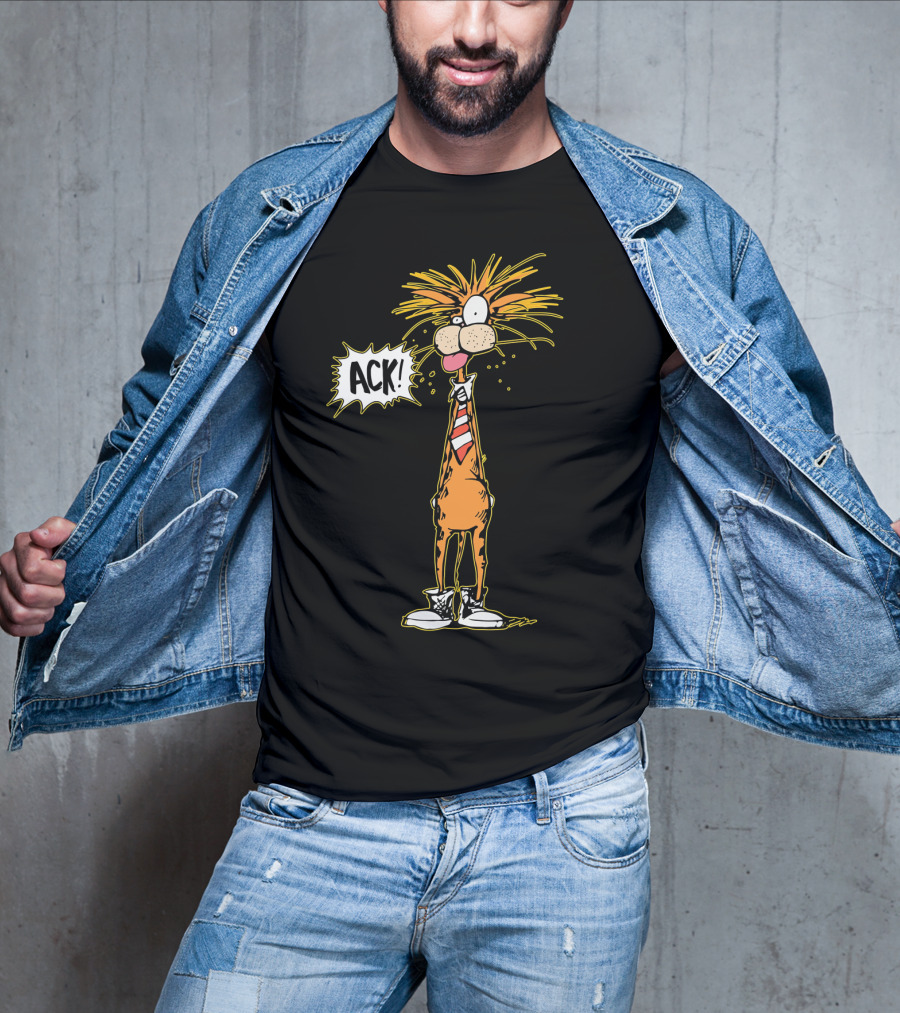 Bill The Cat ACK Bloom County Comic Character T-Shirt