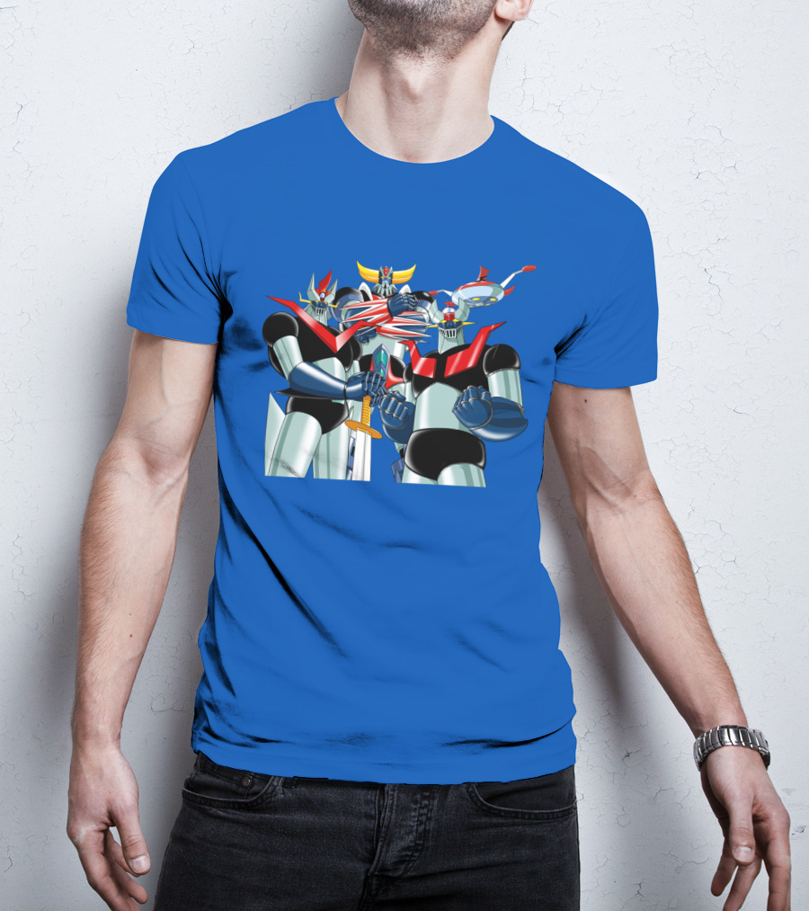 Mazinger Grendizer Robot Trio Battle Stance T-Shirt