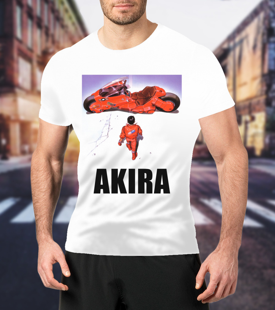 Kaneda Iconic Red Motorcycle Akira T-Shirt