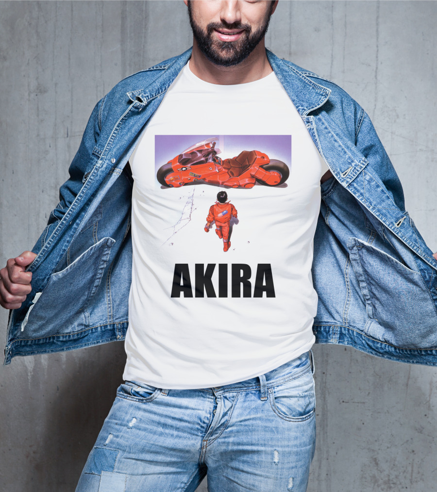 Kaneda Iconic Red Motorcycle Akira T-Shirt
