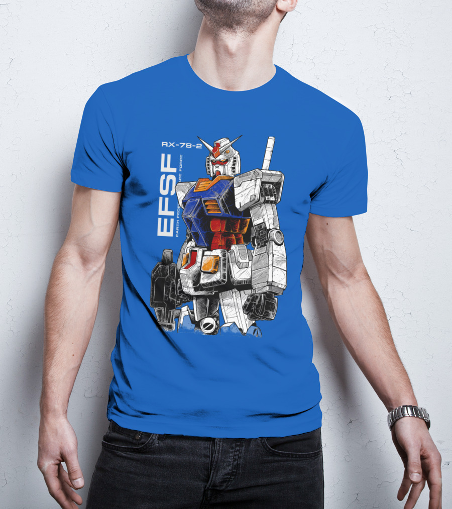 RX-78-2 Gundam EFSF Earth Federation Space Force T-Shirt