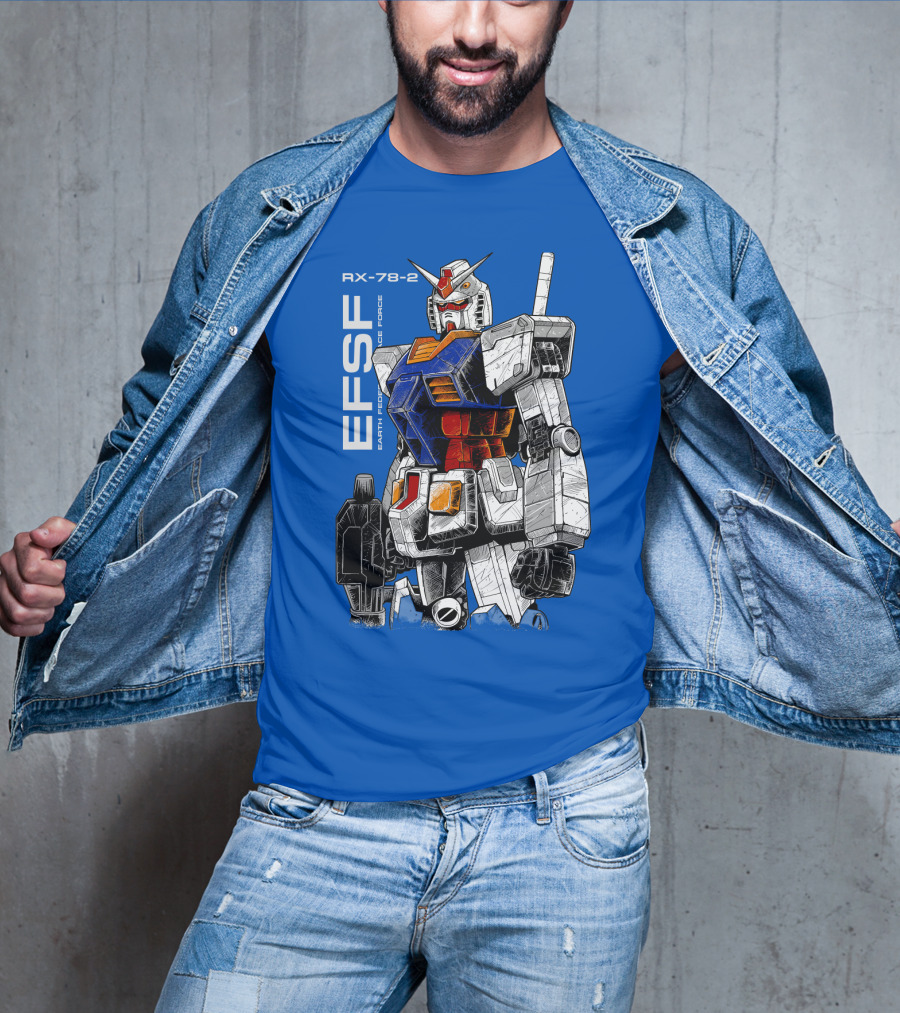 RX-78-2 Gundam EFSF Earth Federation Space Force T-Shirt