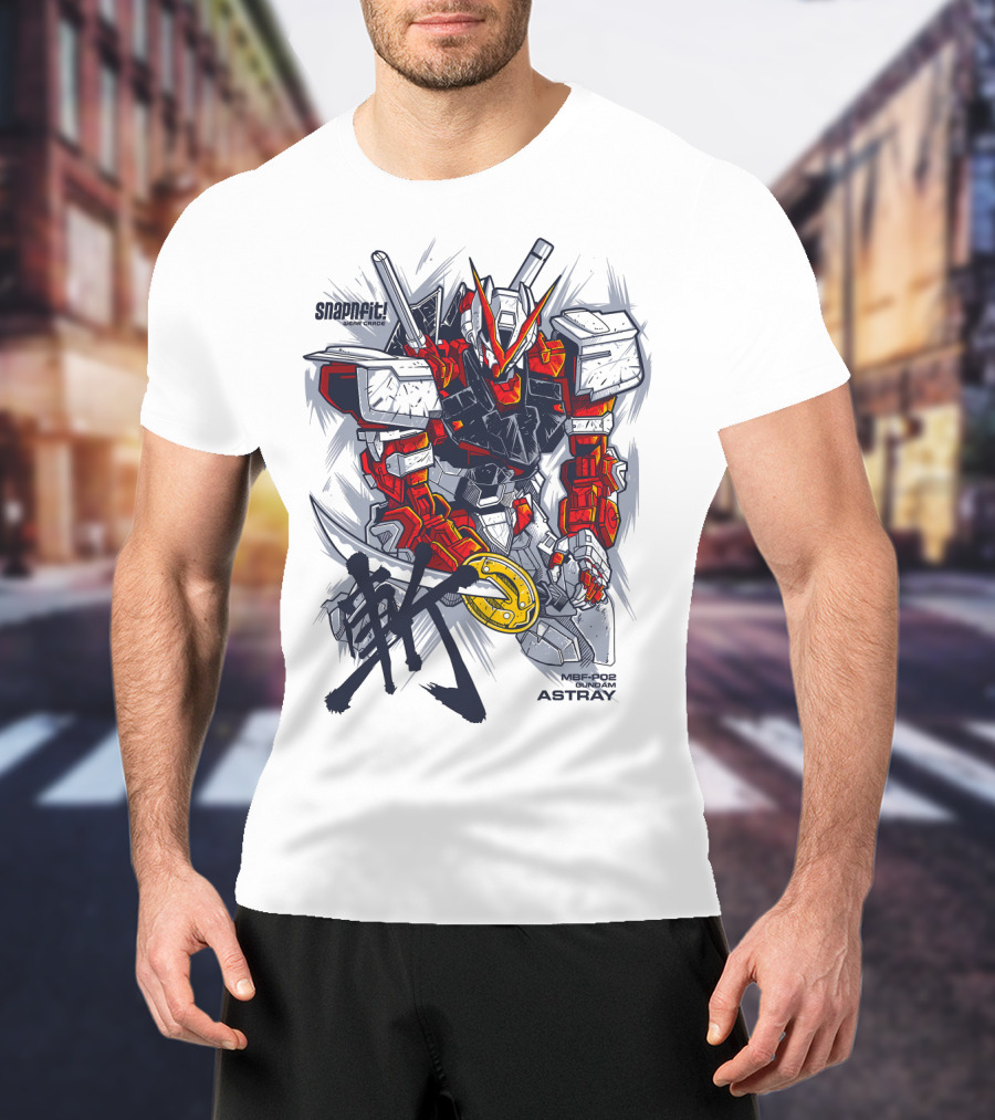 MBF-P02 Gundam Astray Red Frame Snapfit Model Kit T-Shirt