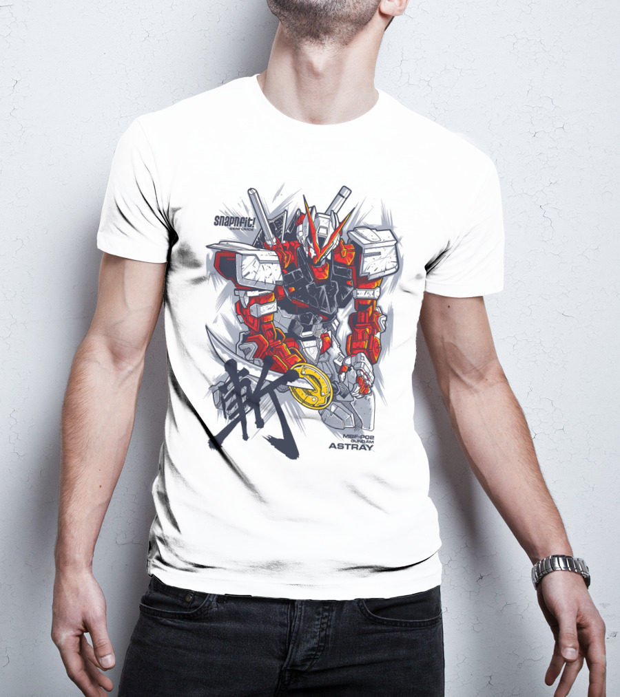 MBF-P02 Gundam Astray Red Frame Snapfit Model Kit T-Shirt