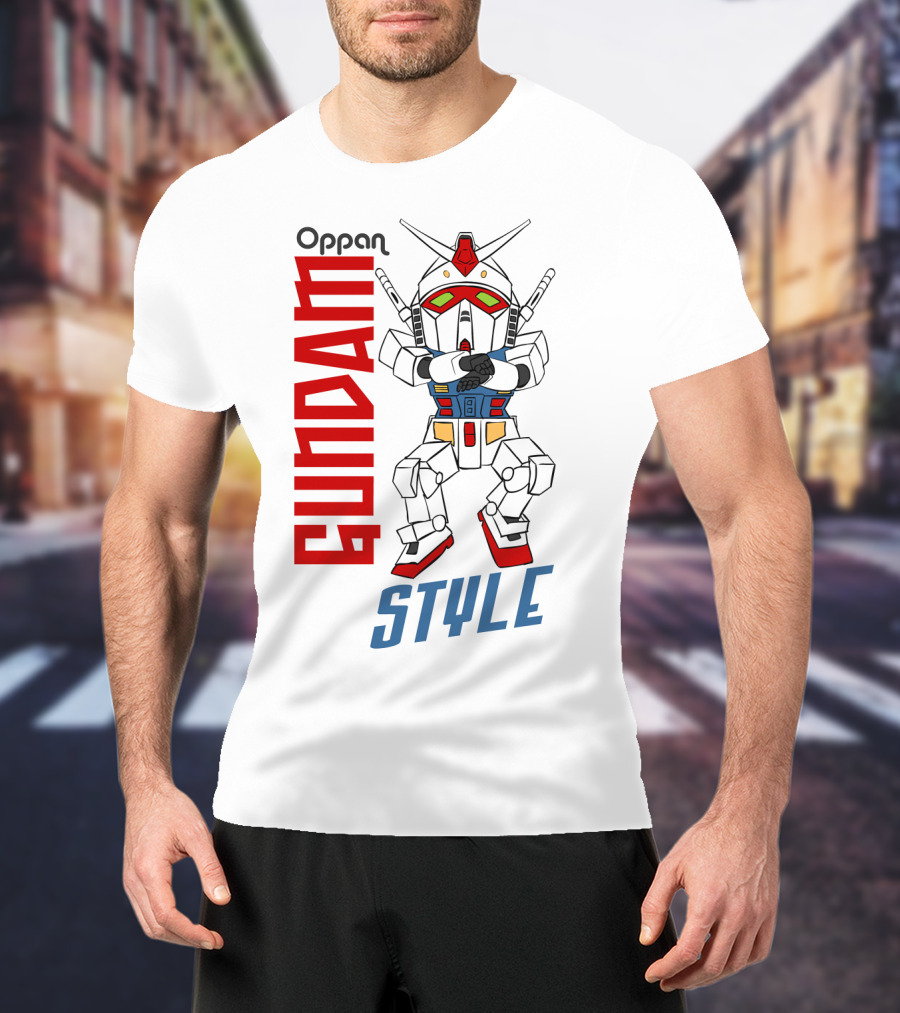 Oppan Gundam Style Vintage Mecha Dance T-Shirt