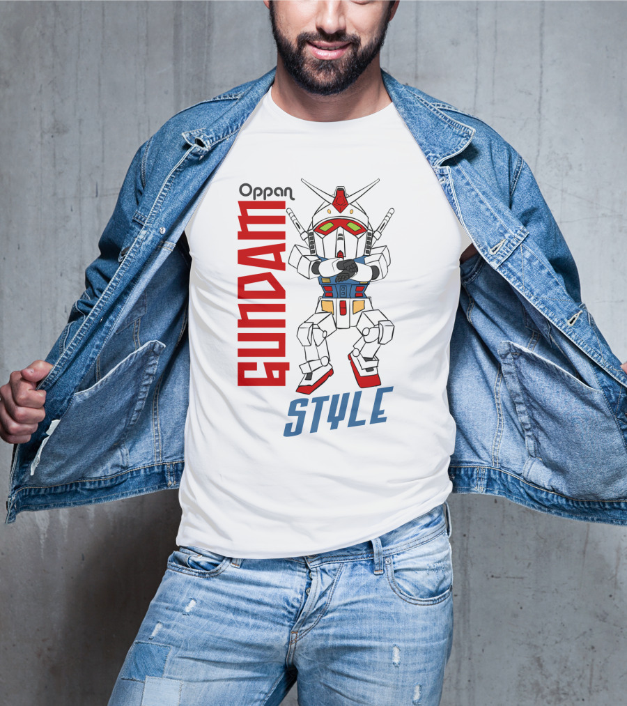 Oppan Gundam Style Vintage Mecha Dance T-Shirt