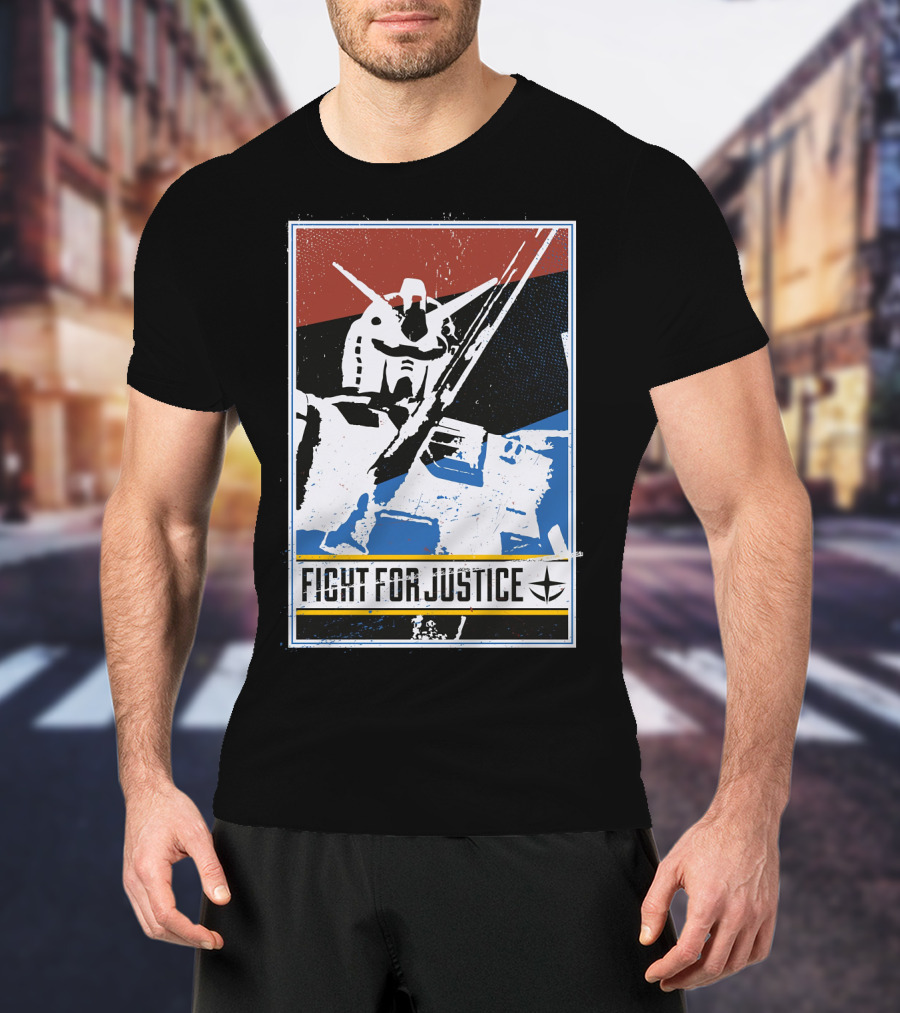 Gundam Fight For Justice Robot T-Shirt