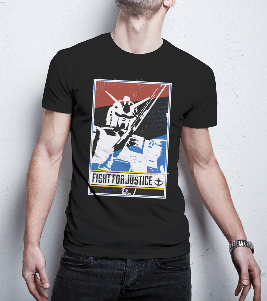 Gundam Fight For Justice Robot T-Shirt