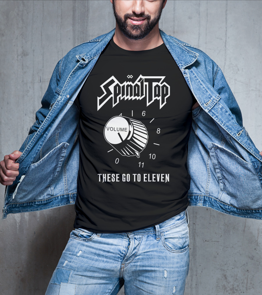 Spinal Tap These Go To Eleven Volume Knob T-Shirt