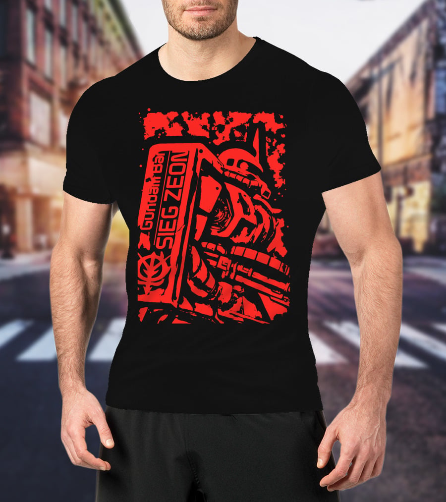 Gundam Bea Sieg Zeon Red Mecha T-Shirt