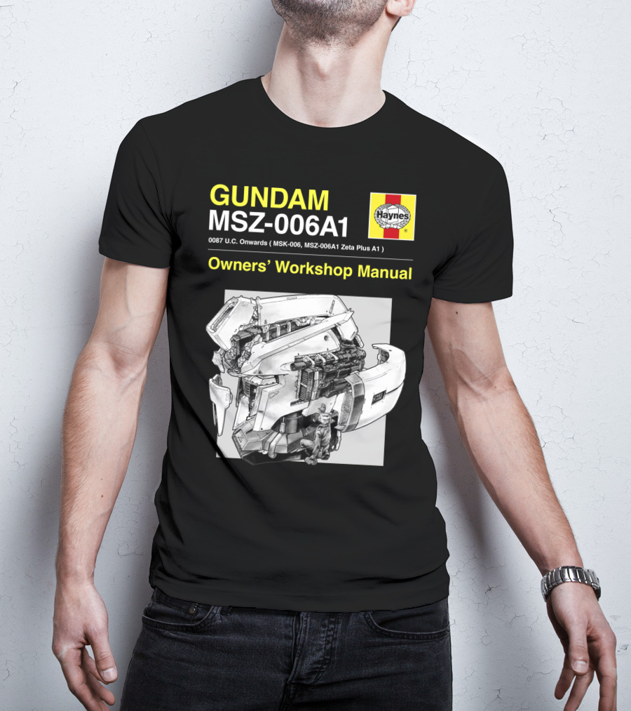 Gundam MSZ-006A1 Zeta Plus Owners' Workshop Manual Haynes 0087 U.C. Onwards T-Shirt