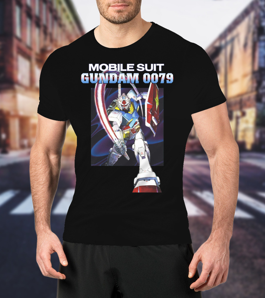 Mobile Suit Gundam 0079 Mecha Warrior Action Pose T-Shirt