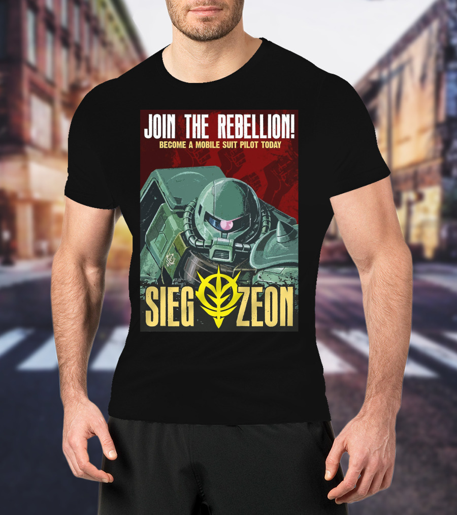 Join The Rebellion Become A Mobile Suit Pilot Today Sieg Zeon T-Shirt