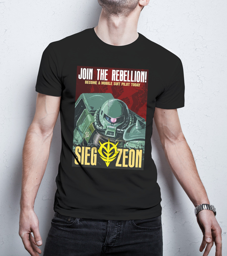 Join The Rebellion Become A Mobile Suit Pilot Today Sieg Zeon T-Shirt