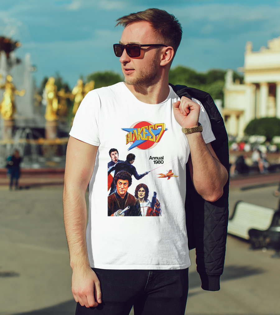 Blake's 7 Annual 1980 Classic Sci-Fi Series Cover T-Shirt