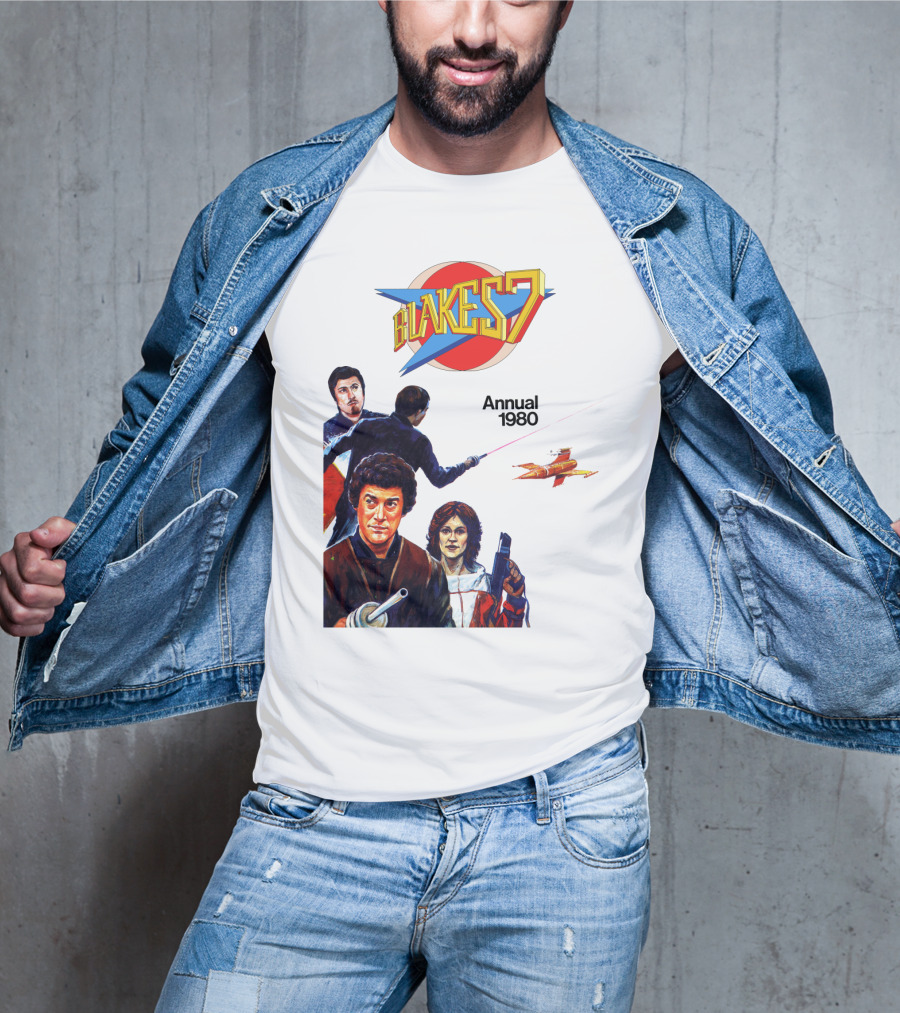 Blake's 7 Annual 1980 Classic Sci-Fi Series Cover T-Shirt